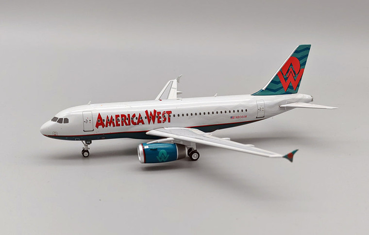 Inflight200 America West A319 N808AW with stand IF319AW1224 Scale