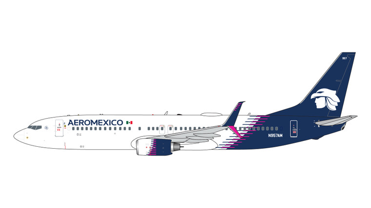 Gemini Jets Aeromexico B737-800 new livery N957AM GJAMX2321 Scale