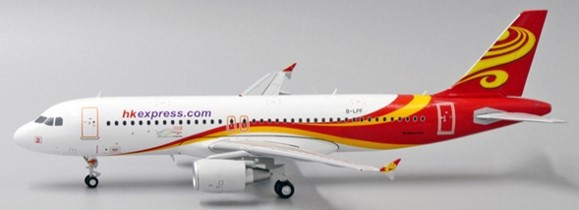 JC Wings Hong Kong Express Airbus A320 "hkexpress.com" Reg: B-LPF With Stand LH2220 1:200