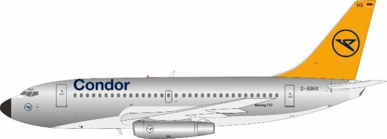 JFox Condor 737-230/Adv D-ABHX JF-737-2-014P 1:200