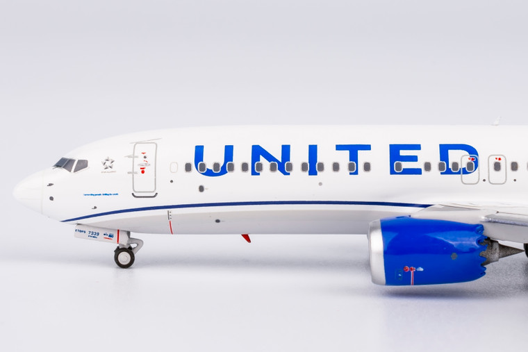 希少☆新品未開封　UNITED AIRLINES new Ray 20375 NG Model United Airlines 737 MAX 8 Blue Evolution colors N17339