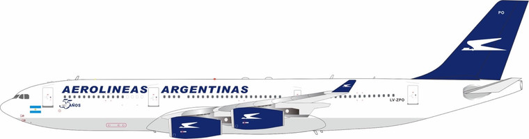 Inflight200 Aerolineas Argentinas Airbus A340-211 LV-ZPO with stand IF342LV1124R 1:200