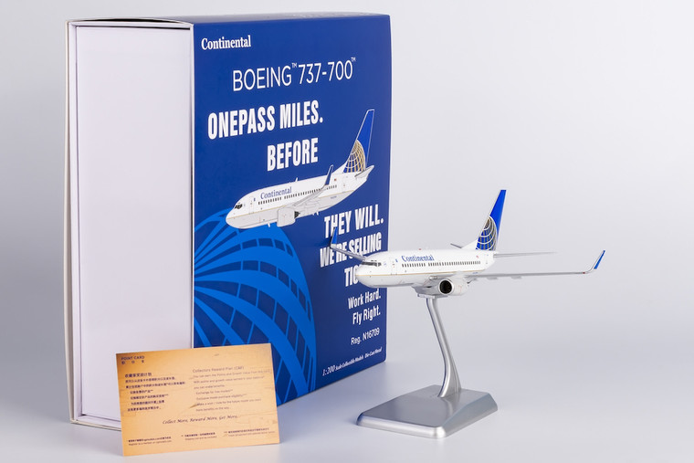 NG Model Continental Airlines 737-700/w N16709 with stand 05012 1:200