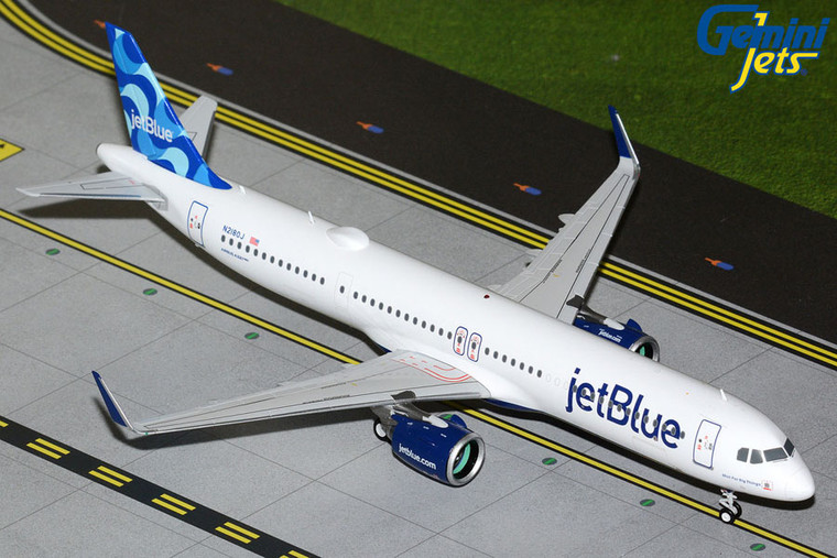 Gemini200 JetBlue Airways A321neo Reg: N2180J "Mint for Big Things" G2JBU1336 Scale 1:200