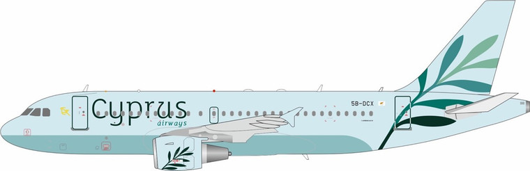 Inflight200 Cyprus Airways Airbus A319-114 5B-DCX with stand IF3195B0924 1:200