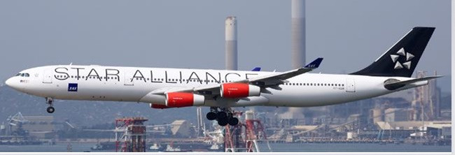 JC Wings SAS Scandinavian Airlines Airbus A340-300 