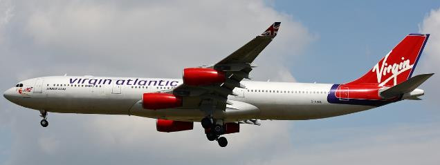 JC Wings Virgin Atlantic Airbus A340-300 Reg: G-VHOL With Antenna XX40654 1:400