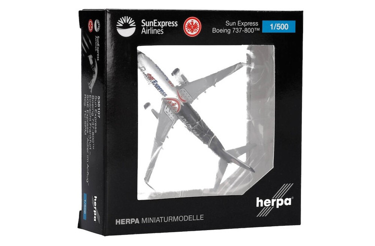 HERPA SUN EXPRESS 737-800 EINTRACHT FRANKFURT ADLER Scale 1:500