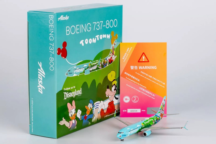 NG Model Alaska Airlines 737-800/w N565AS “Mickey's Toontown