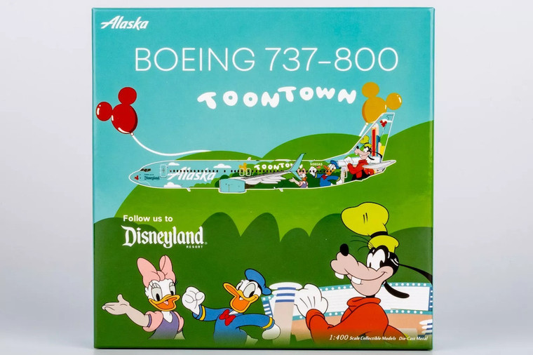 NG Model Alaska Airlines 737-800/w N565AS “Mickey's Toontown