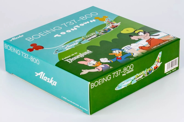 NG Model Alaska Airlines 737-800/w N565AS “Mickey's Toontown