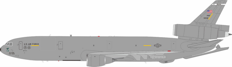 InFlight200 USA - Air Force McDonnell Douglas KC-10A Extender (DC-10-30CF) with stand 79-1948 IFKC10791948 Scale 1:200