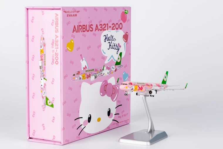 NG Model Eva Airways A321-200/w HELLO KITTY “Pinky Jet” - Sanrio