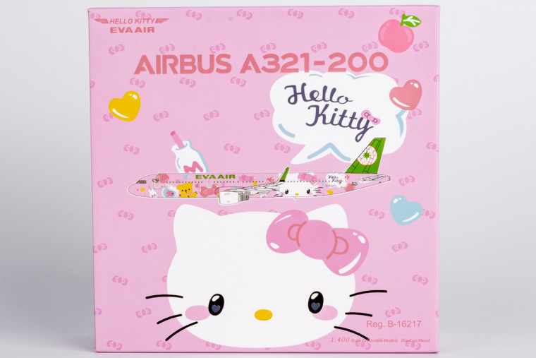 NG Model Eva Airways A321-200/w HELLO KITTY “Pinky Jet” - Sanrio