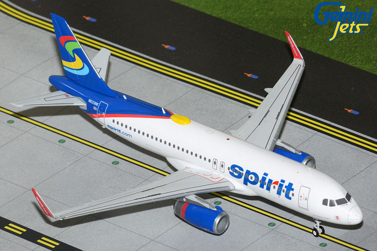 Gemini200 Spirit Airlines A320-200 blue-and-white “Skittles