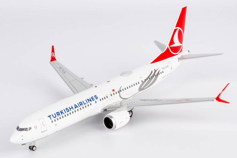 Turkish Airlines 737 MAX 9 TC-LYA with stand 94002 1:200