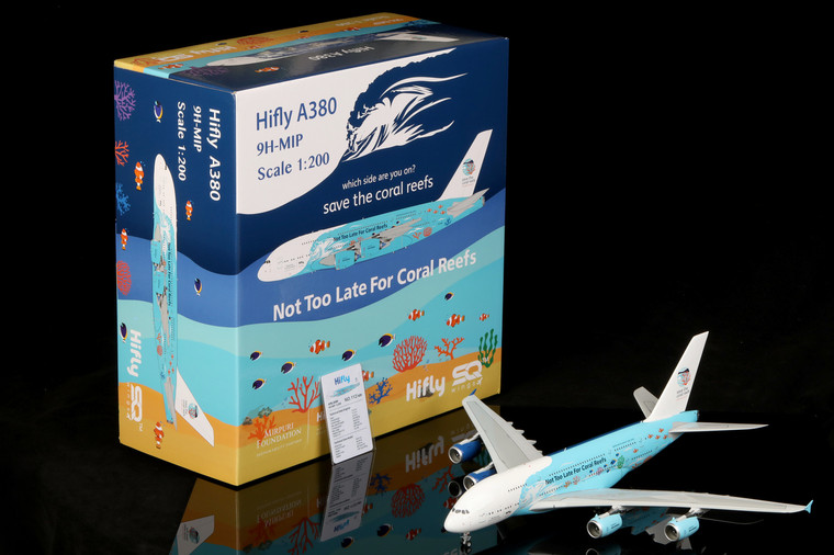 SQ Wings Hifly Airbus Airbus A380 9H-MIP Save the cora reefs