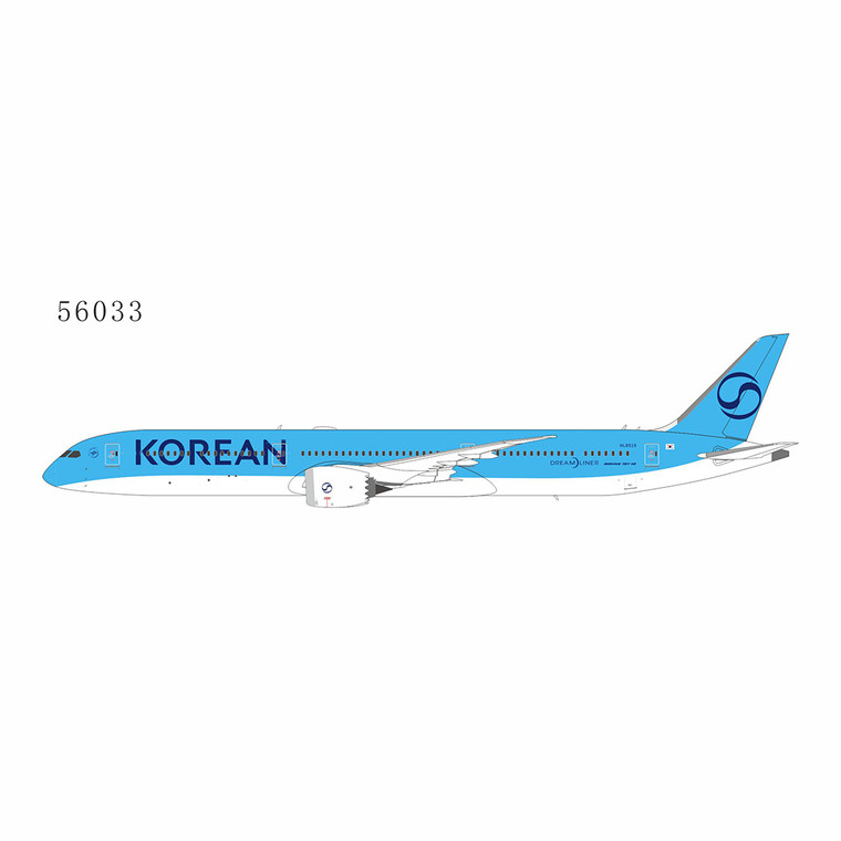 NG Model Korean Air 787-10 Dreamliner HL8515 2025's livery 56033 1:400