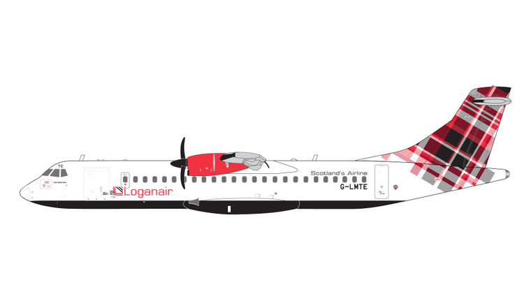 Gemini200 Loganair ATR 72-600 G-LMTE red livery G2LOG1374 Scale 1:200