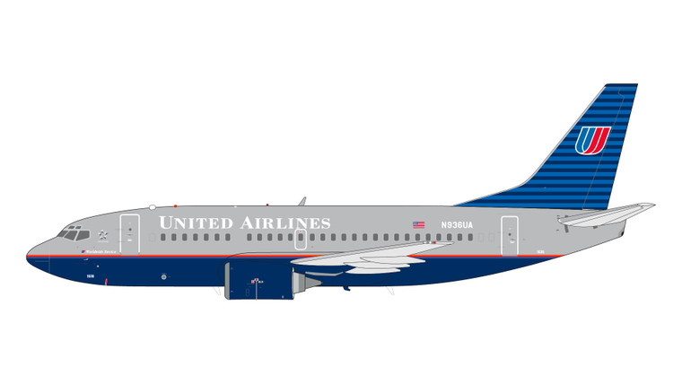 Gemini200 United Airlines B737-500 N936UA battleship livery G2UAL312 Scale 1:200