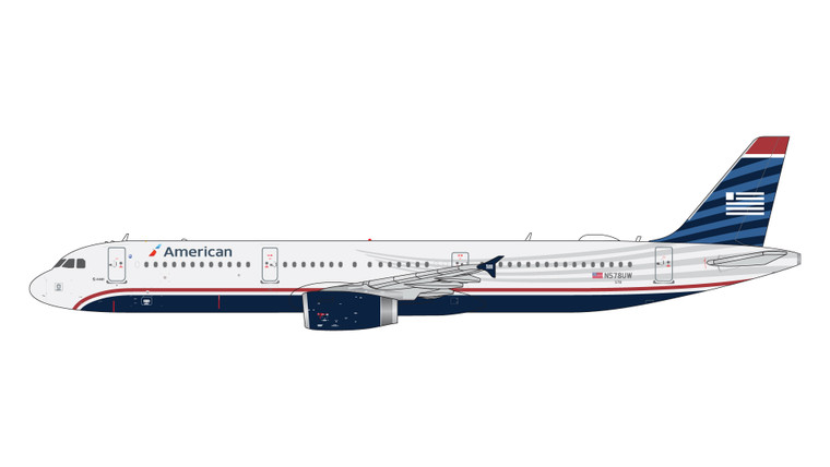Gemini Jets American Airlines A321-200 N578UW "US Airways" heritage livery GJAAL2297 Scale 1:400