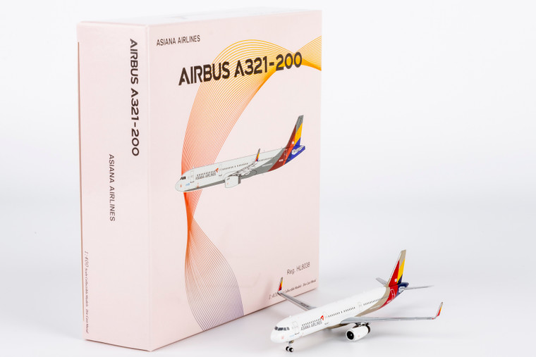 asaa　ニュースキン製品 NG Model Asiana Airlines Airbus A321 HL8038 13126 Scale 1:400