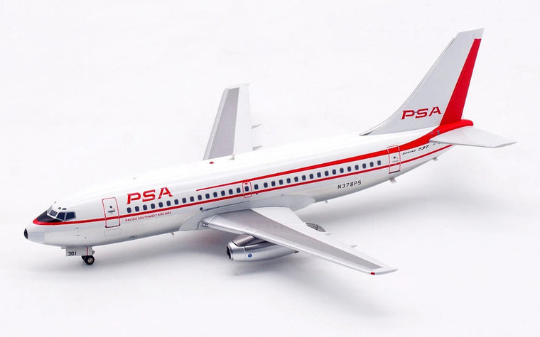InFlight200 PSA Boeing 737-200 N378PS Polished IF732PSA0725P Scale 1:200