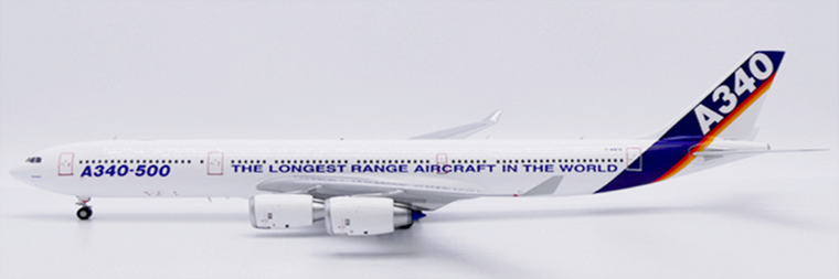 JC Wings Airbus House Color Airbus A340-500 F-WWTE The Longest Range Aircraft in the World XX20677 1:200