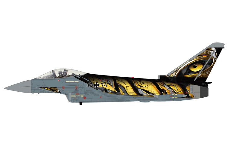 Hobby Master Eurofighter Typhoon "Castle Tiger" 30+74, German Air Force, 2025 HA6631 Scale 1:72