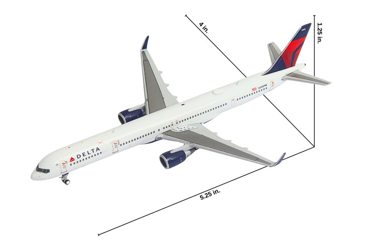 Gemini Jets Delta Air Lines B757-300W N595NW GJDAL2362 Scale 1:400
