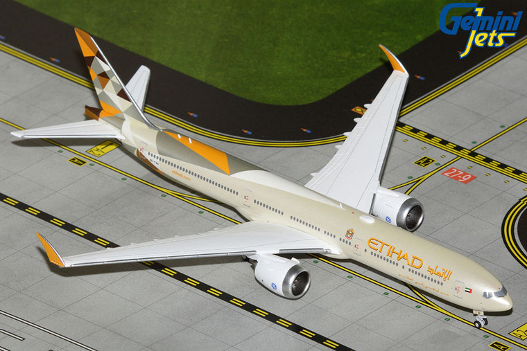 Gemini Jets Etihad Airways B777-9 A6-FAA GJETD2277 Scale 1:400