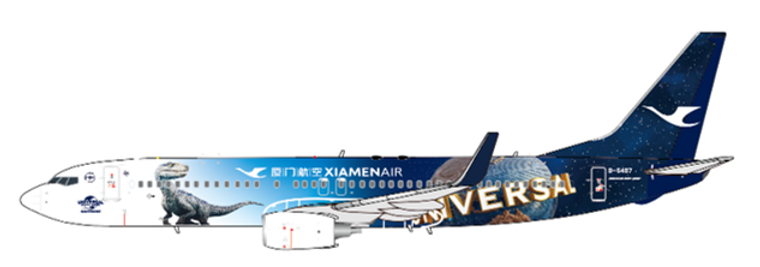 JC Wings Xiamen Airlines Boeing 737-800 "Universal Beijing Resort" Reg: B-5487 XX40292 1:400