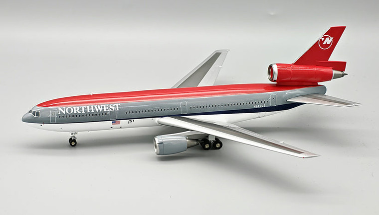 B-Models Northwest Airlines DC10-40 N149US With Stand B-103-NW-211 Scale 1:200