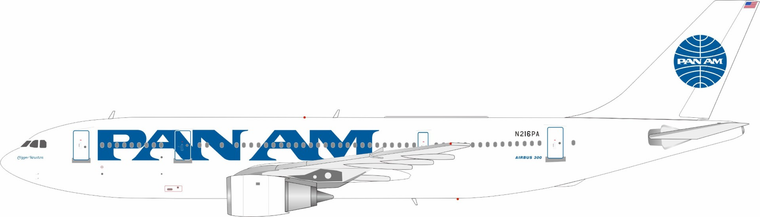 InFlight200 Pan American World Airways - Pan Am Airbus A300B4-203 N216PA LTD 64 MODELS 310-216 Scale 1:200