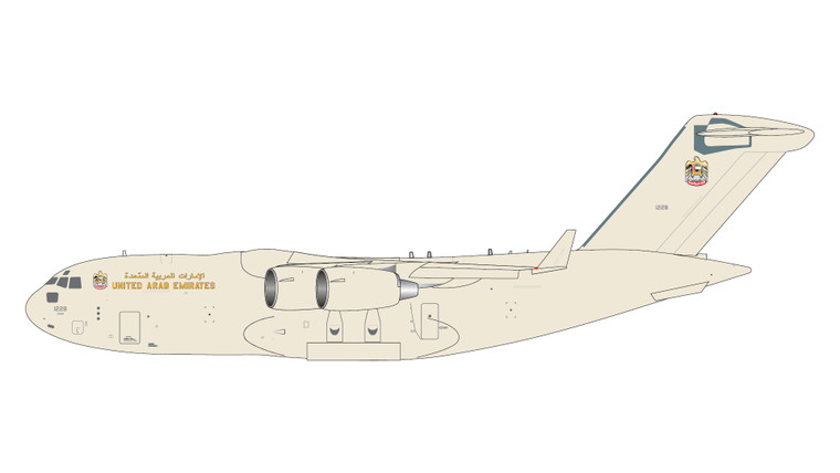 GeminiMACS UAE Air Force Boeing C-17A 1228 GMUAE159 1:400