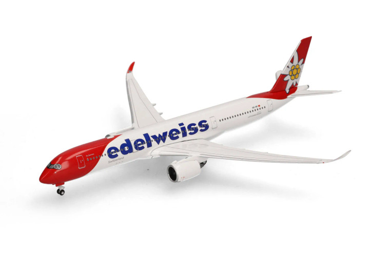 Herpa Wings Edelweiss Air Airbus A350-900 Reg: HB-IHF "Piz Bernina" HE538190 Scale 1:500