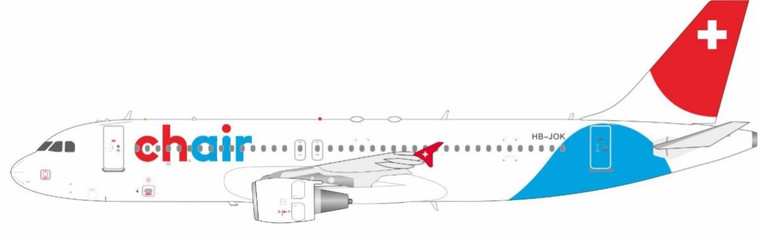 JFox Chair Airlines A321-214 HB-JOK JF-A320-066 Scale 1:200