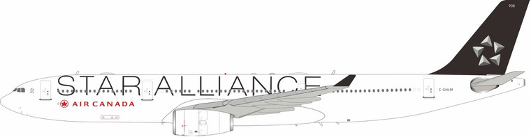 B-Models Star Alliance (Air Canada) Airbus A330-343 C-GHLM with stand B-333-AC-HLM Scale 1:200