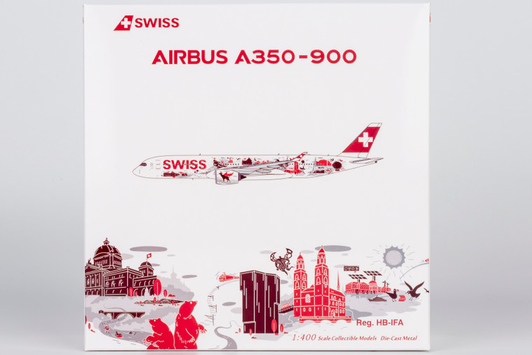 NG Models Swiss A350-900 Reg: HB-IFA Wanderlust 39114 Scale 1:400