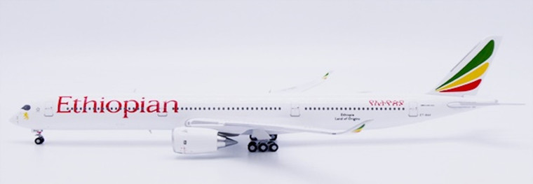 JC Wings Ethiopian Airlines Airbus A350-1000XWB Reg: ET-BAX "Flaps Down" With Antenna XX40285A Scale1:400