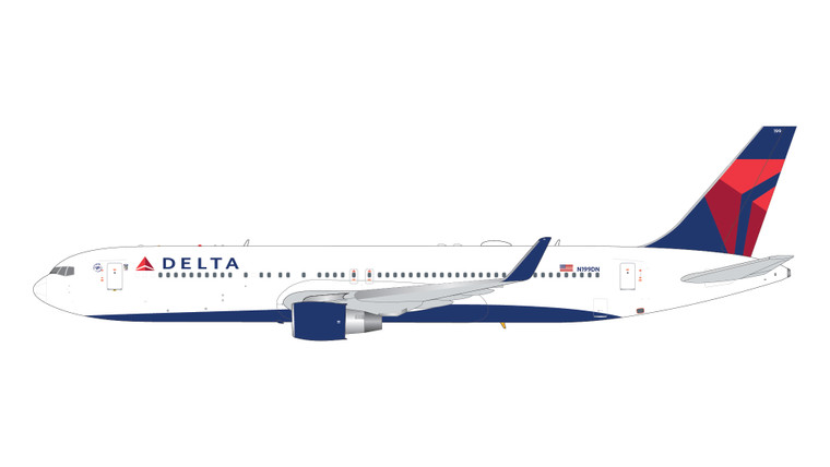 Gemini200 Delta Air Lines B767-300ER(W) Reg: N199DN G2DAL1419 Scale 1:200