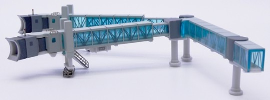 Jet-X 1/400 JXM129 A380QC BRANIFF ライトブルー JC Wings Air Passenger Bridge for wide-body aircraft (Blue) - 1