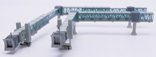 JC Wings Air Passenger Bridge for narrow-body aircraft (Green) - 2 per set LH4392 Scale 1:400