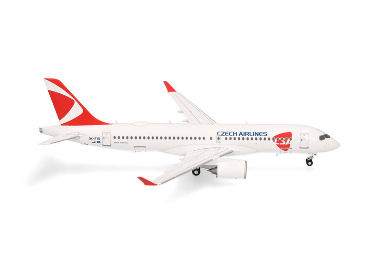 CSA Czech Airlines Airbus A220-300 Reg: OK-FYD HE573740 Scale 1:200