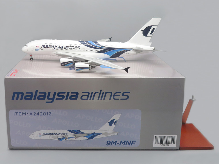 Apollo Malaysia Airlines A380 100th Reg: 9M-MNF A242012 Scale 1:200