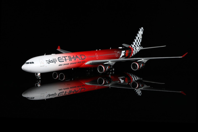 SQ Wings Etihad Airways A340-600 Reg: A6-EHJ "ABU DHABI GRAND PRIX 2016" L2172 Scale 1:200
