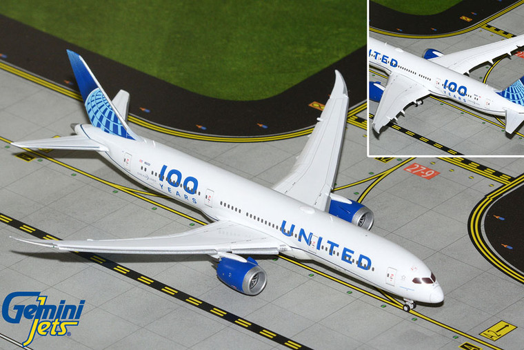 Gemini Jets United Airlines Boeing 787-9 100 Years Reg: N61101