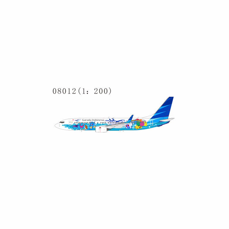 NG Model Garuda Indonesia 737-800/w PK-GMU Pikachu Jet GA #1 08012