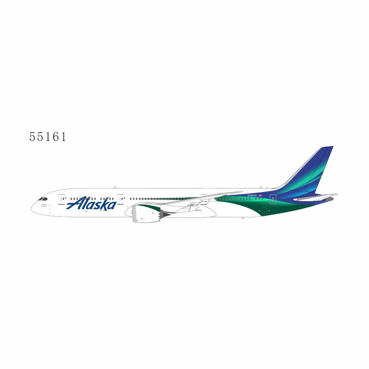 NG Models Alaska Airlines Boeing 787-9 Reg: N784HA 55161 Scale 1:400
