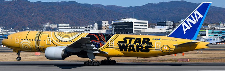 Aviation400 All Nippon Airways Boeing 777-281ER Special JA743A detachable gear WB4070 Scale 1:400